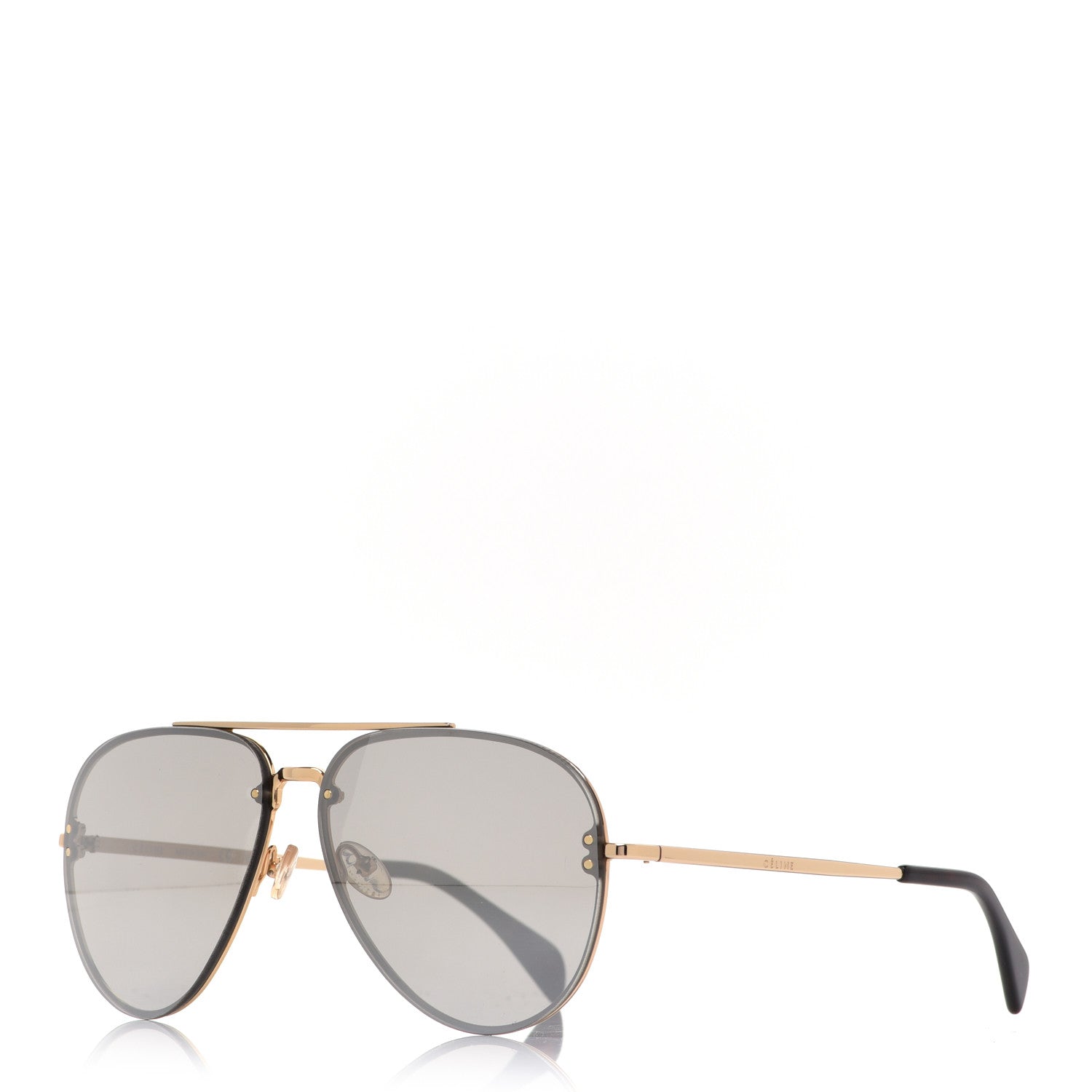 Celine Mirror Aviator Sunglasses CL41391/S Gold 1 of 6