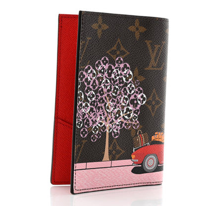 Louis Vuitton Monogram 2019 Christmas Animation Passport Cover Rouge 3 of 7