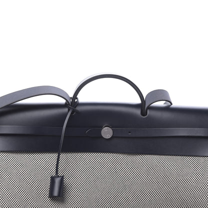 Hermes Criss Viking Vache Hunter Herbag Cabin Zip Retourne 50 Ecru Bleu Marine 8 of 10
