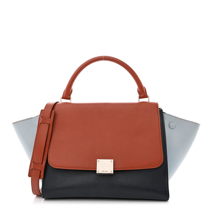 Celine Smooth Calfskin Small Tri-Color Trapeze Pale Blue 1 of 16