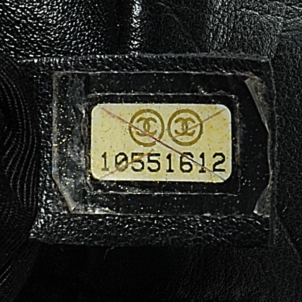 Calfskin CC Chevron All Day Long Boston Black