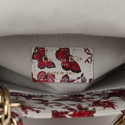 Christian Dior Calfskin Le Coeur Des Papillons Small My ABCDior Lady Dior White Multicolor 6 of 10