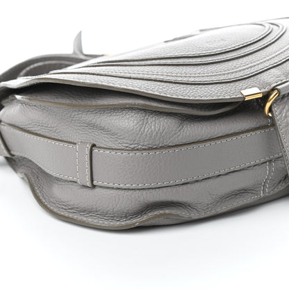Chloe Calfskin Medium Marcie Round Crossbody Bag Cashmere Grey 8 of 9