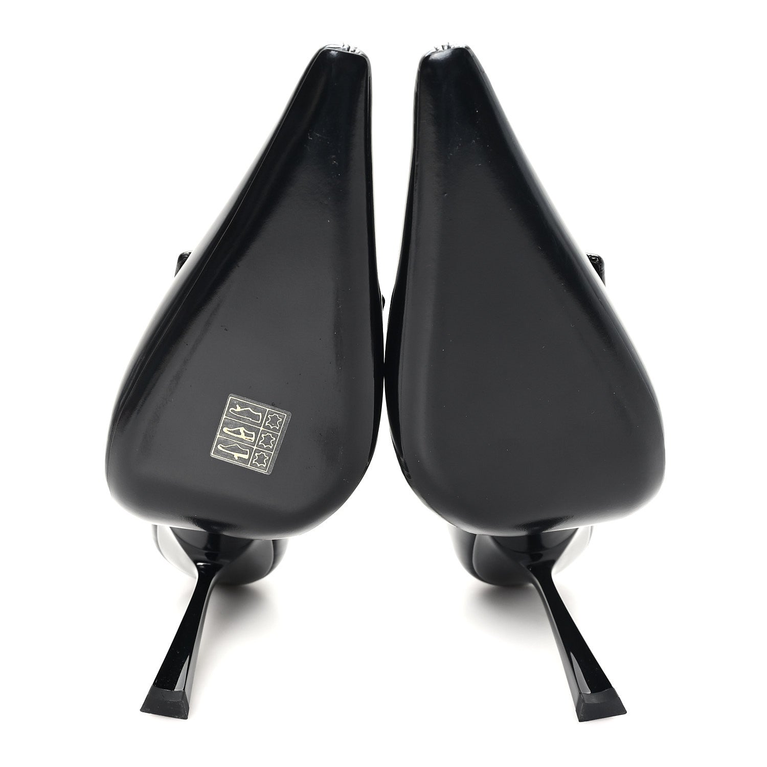 Saint Laurent Patent Calfskin Dorsay 110 Pumps 38 Black 6 of 10