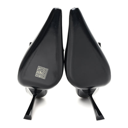 Saint Laurent Patent Calfskin Dorsay 110 Pumps 38 Black 6 of 10