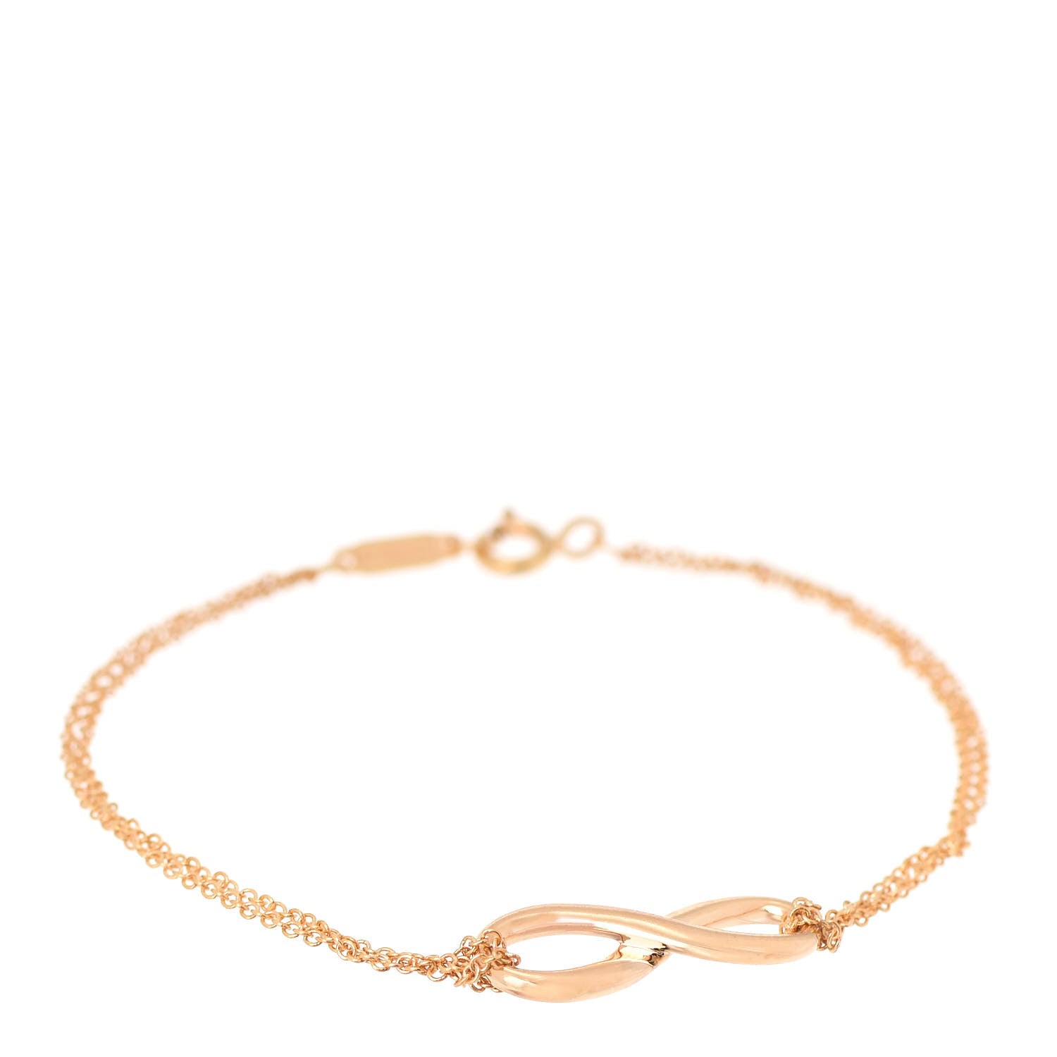 Tiffany 18K Rose Gold Infinity Bracelet 1 of 6