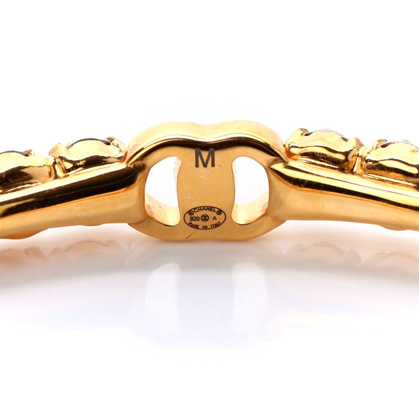 Crystal More Is More Cuff Bracelet M Gold