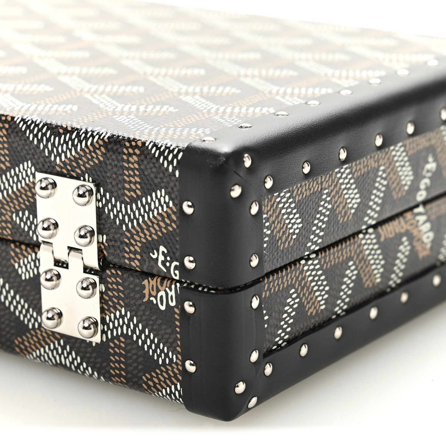 Goyard Goyardine Minaudiere Trunk Bag Black 10 of 10