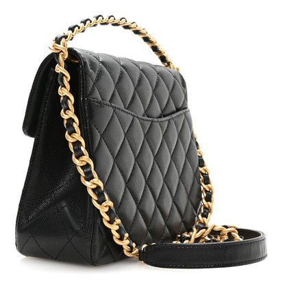 Chanel Caviar Quilted 31 Rue Cambon Top Handle Flap Black 2 of 10