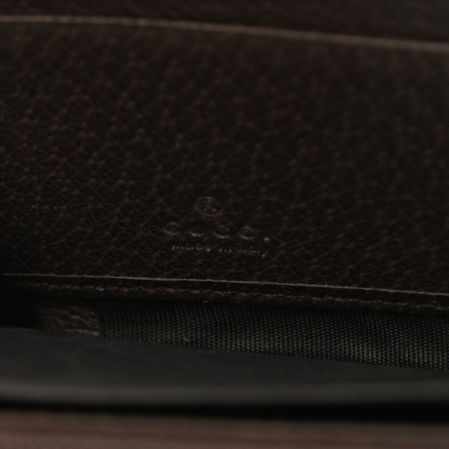 GG Supreme Monogram Web Ophidia Zip Around Wallet Brown