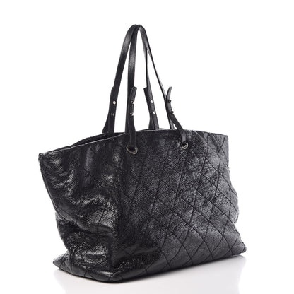 Chanel Glazed Calfskin XL On The Road Tote Black 3 of 10