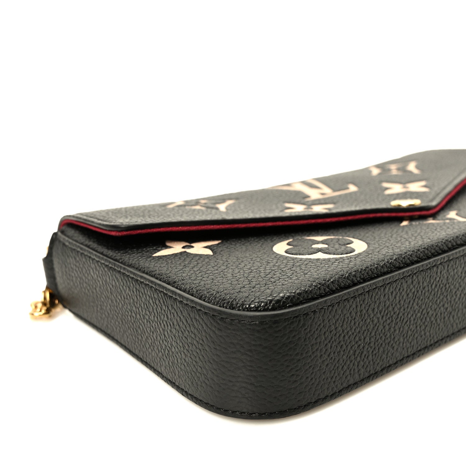 Louis Vuitton Empreinte Monogram Giant Felicie Pochette Black Beige 9 of 10
