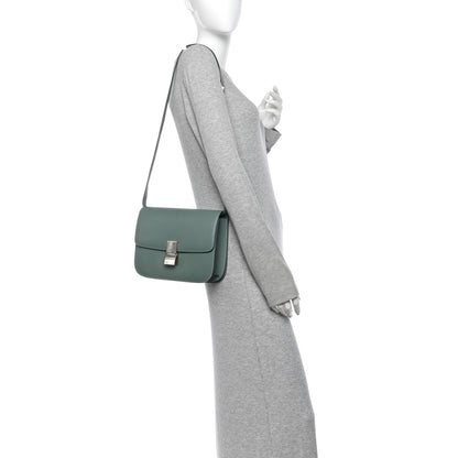 Celine Box Calfskin Medium Classic Box Flap Bag Celadon 2 of 13