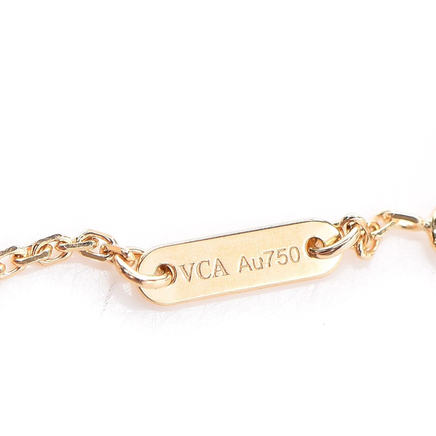 18K Yellow Gold Mother of Pearl Sweet Alhambra Bracelet