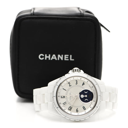 Chanel Stainless Steel Ceramic 38mm J12 Moonphase Automatic Watch White 5 of 5