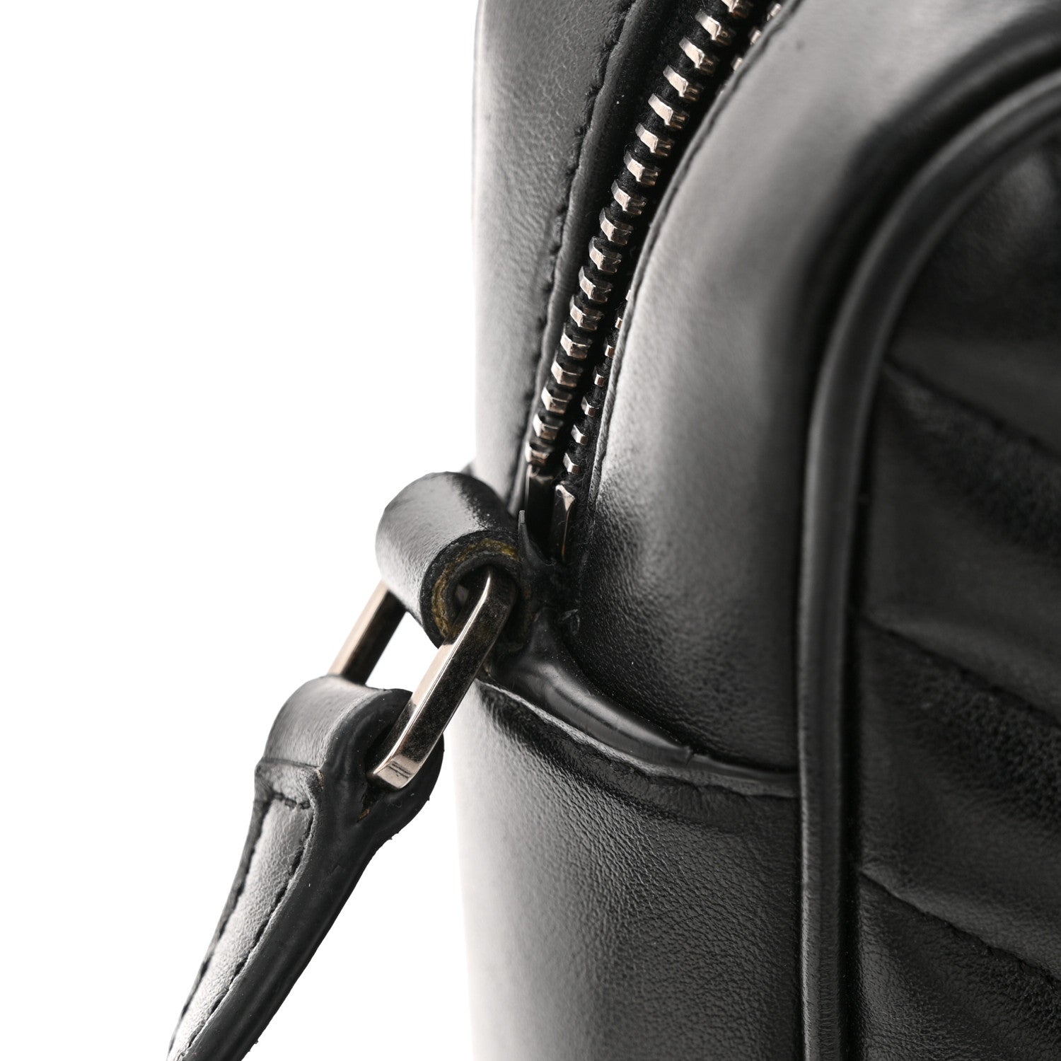 Saint Laurent Calfskin Matelasse Monogram Lou Camera Bag Black 12 of 12