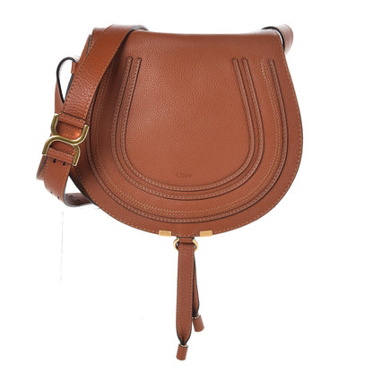Chloe Calfskin Medium Marcie Round Crossbody Bag Tan 1 of 7