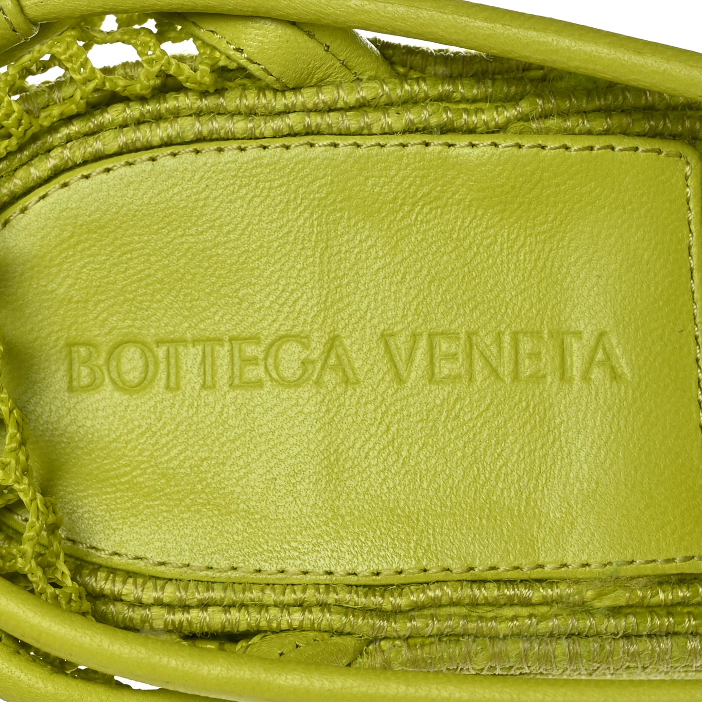 Mesh Lambskin Sporty Web Stretch Ankle Tie Espadrilles 38 Kiwi