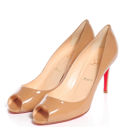 Christian Louboutin Patent You You 85 Pumps 40 Camel 3 of 7