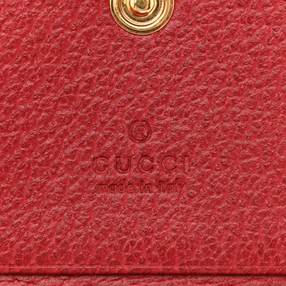Gucci GG Supreme Monogram Flora Web Ophidia Card Case Red 6 of 11