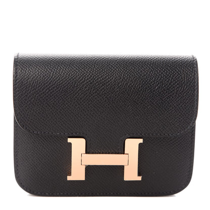 Hermes Epsom Constance Slim Wallet Black 1 of 7