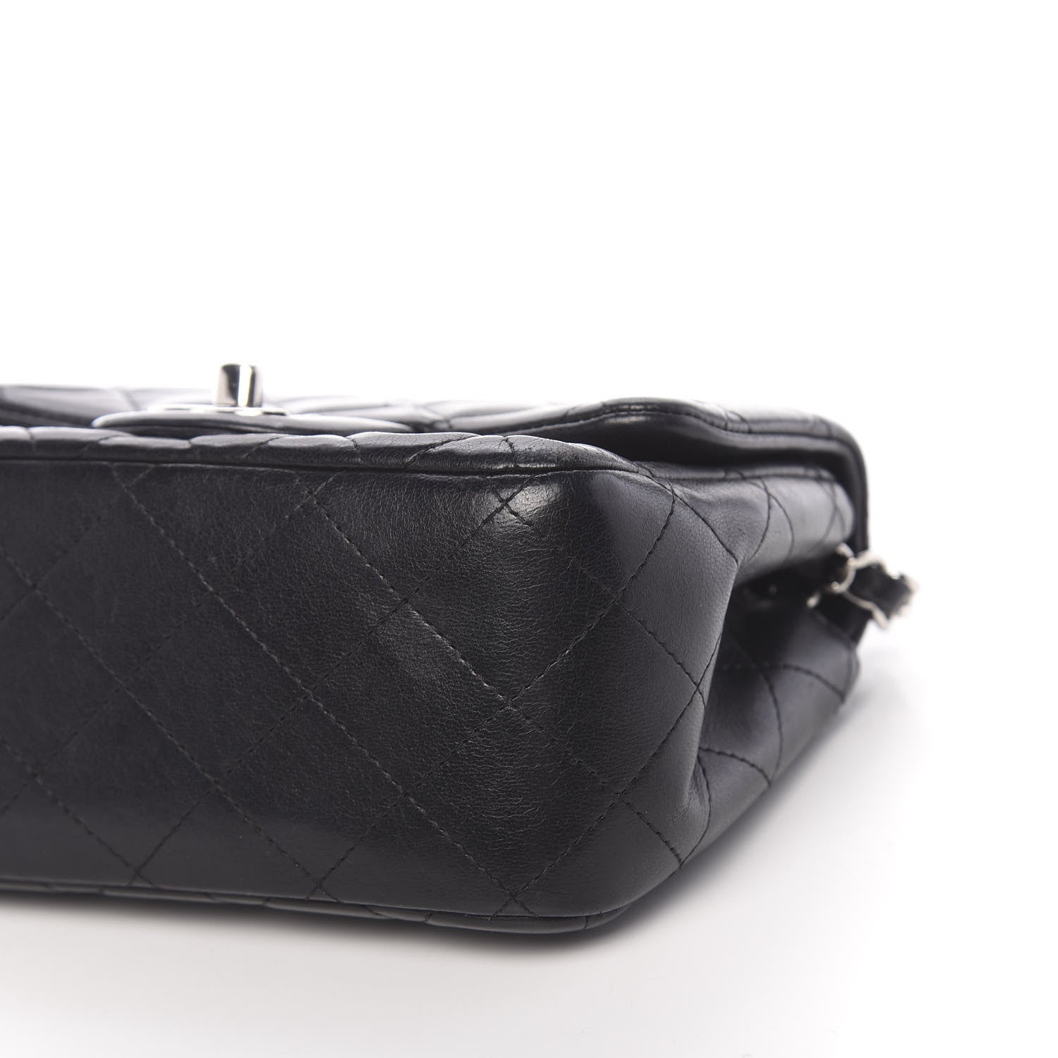 Chanel Lambskin Quilted Mini Square Flap Black 9 of 11