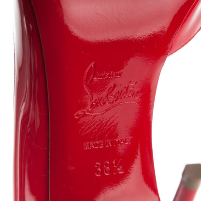 Christian Louboutin Patent Iriza 100 Pumps 38.5 Pavot 6 of 8