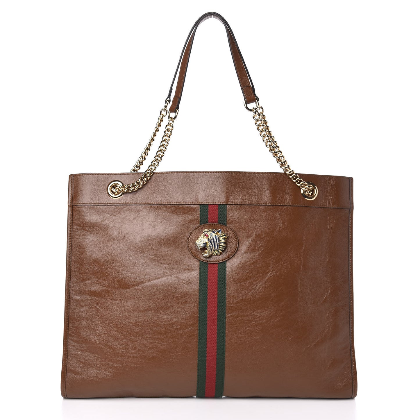 Calfskin Large Rajah Chain Tote Cuir
