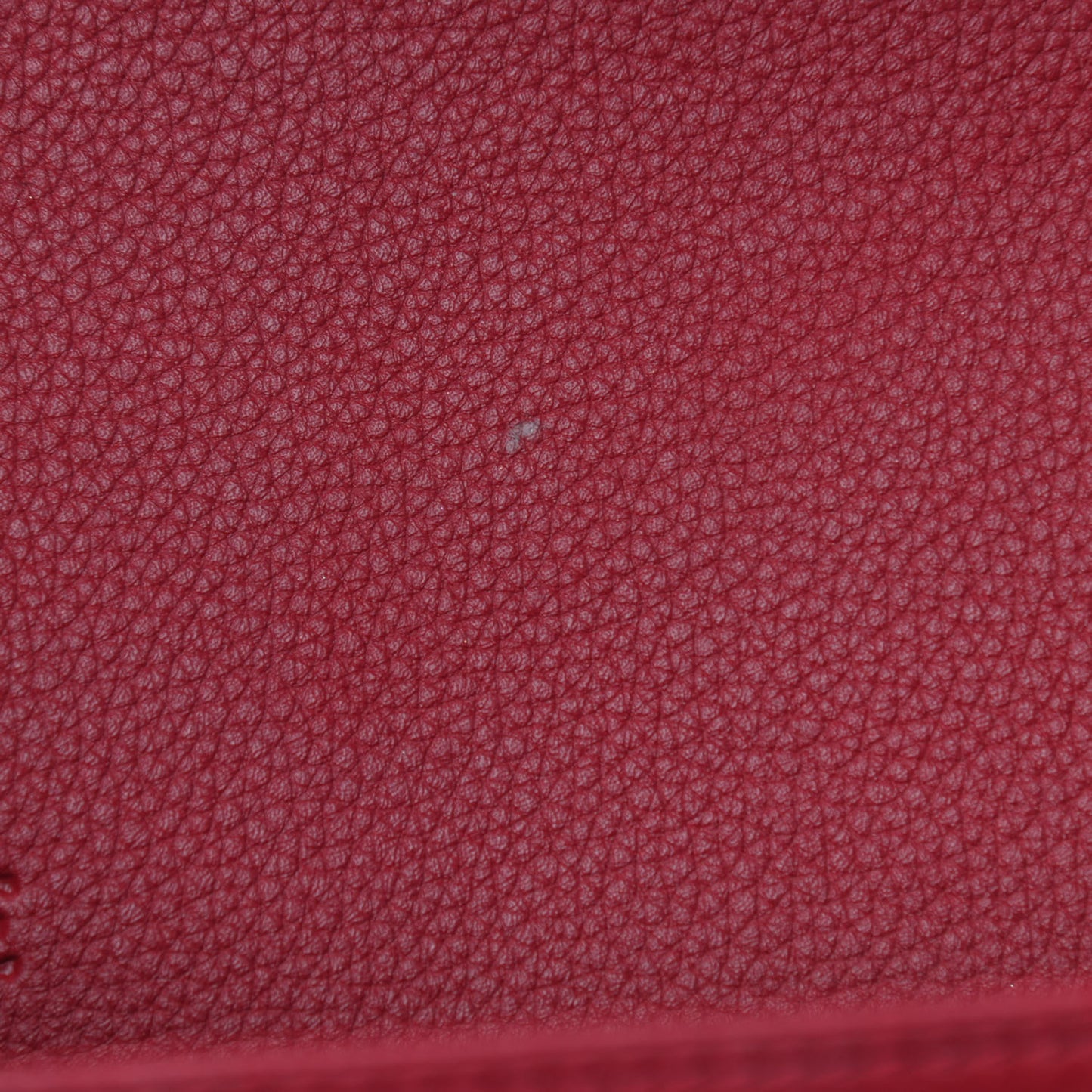 Grained Calfskin Medium Barcelona Shoulder Bag Scarlet Red