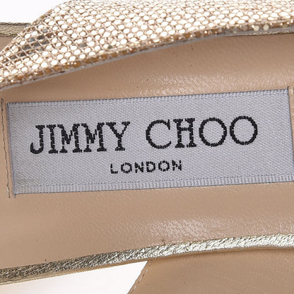Jimmy Choo Glitter Fabric Nova Pumps 39.5 Gold 9 of 10