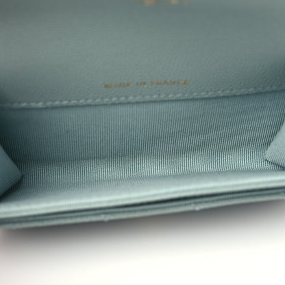 Chanel Caviar Quilted Flap Card Holder Wallet Grey 5 of 8