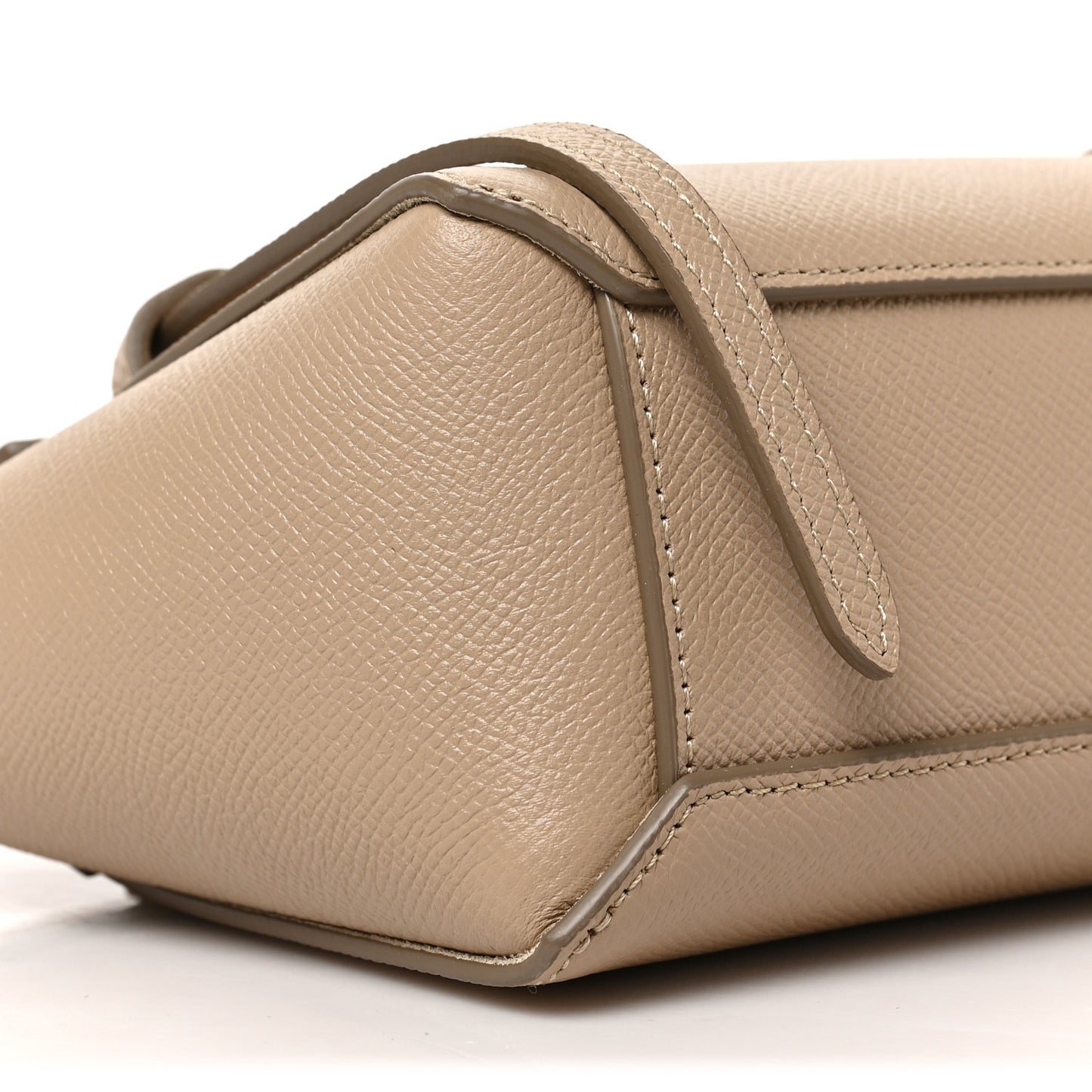 Grained Calfskin Pico Belt Bag Light Taupe