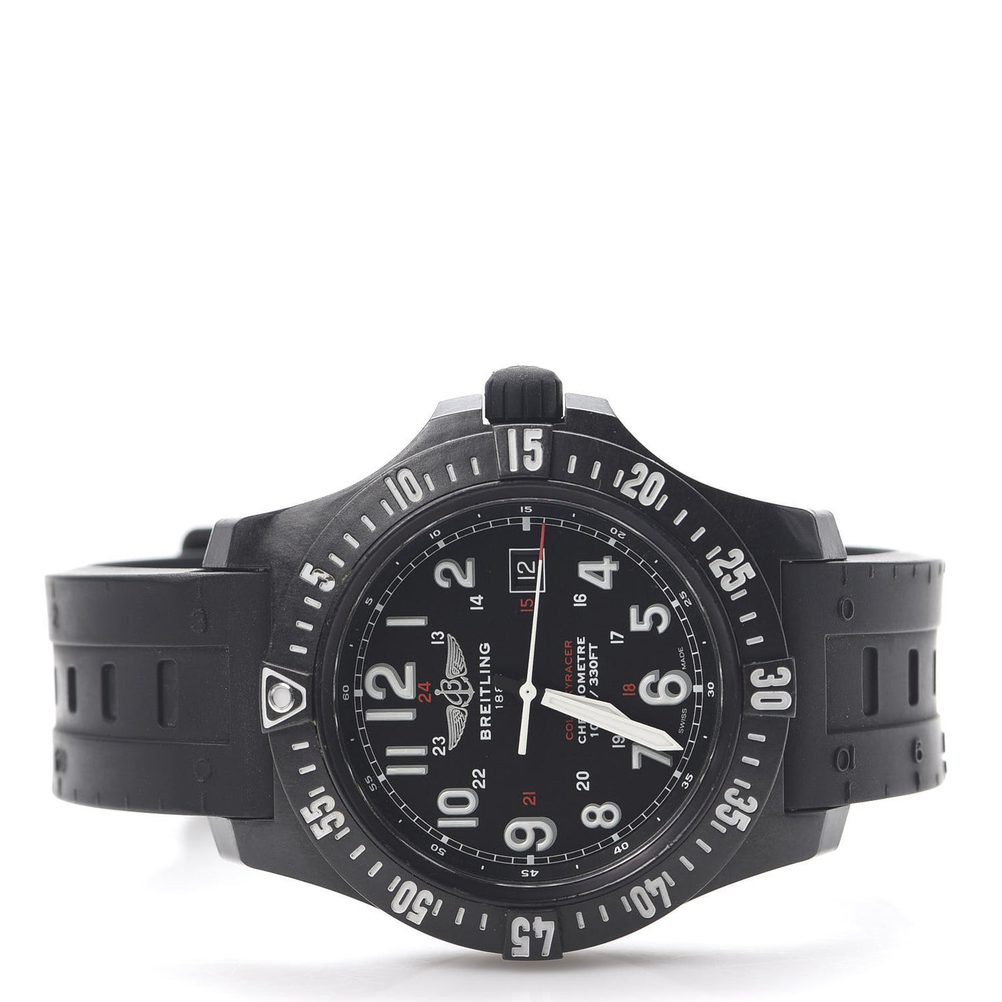 Breitlight Rubber 45mm Colt Skyracer Quartz Watch Black X74320