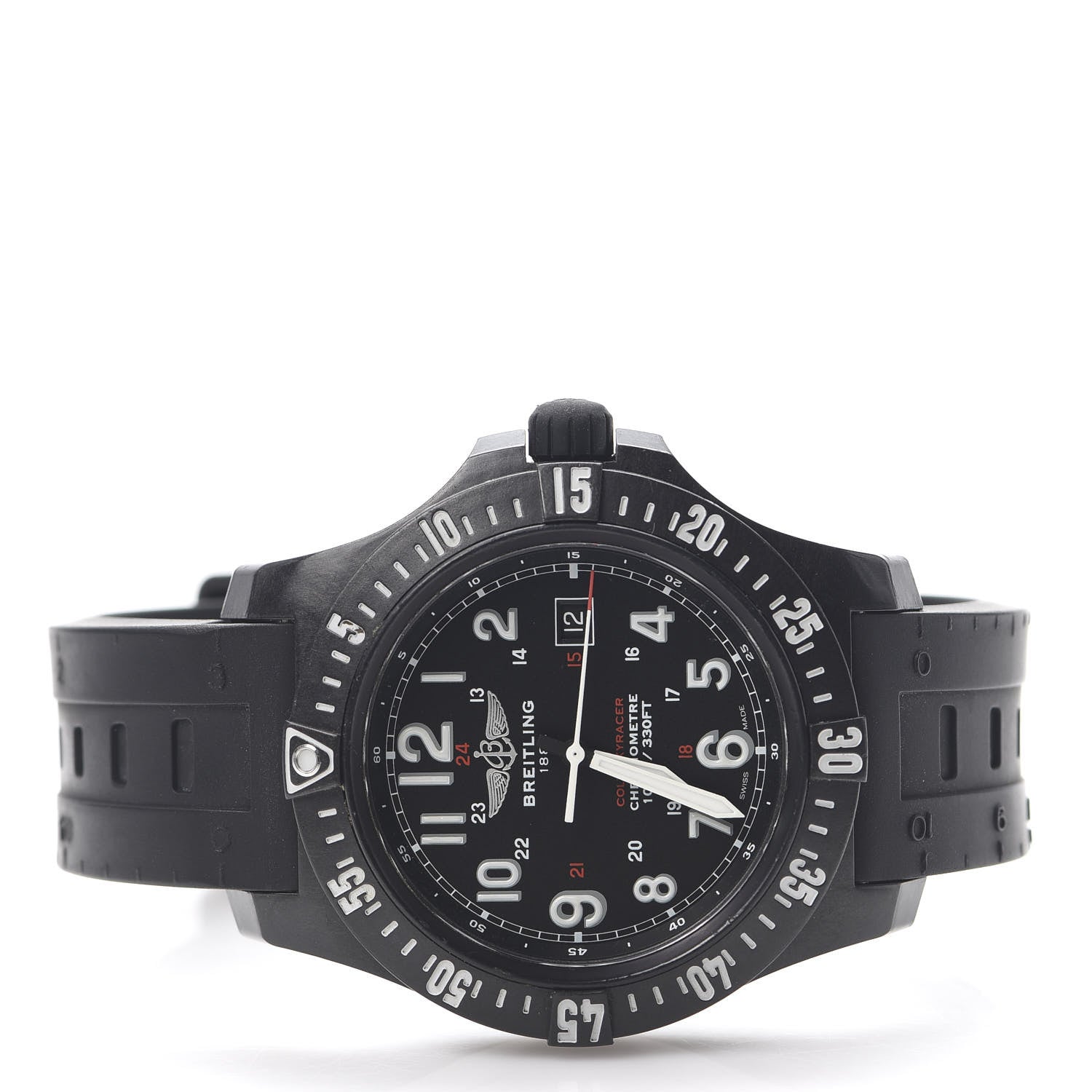 Breitling Breitlight Rubber 45mm Colt Skyracer Quartz Watch Black X74320 3 of 6