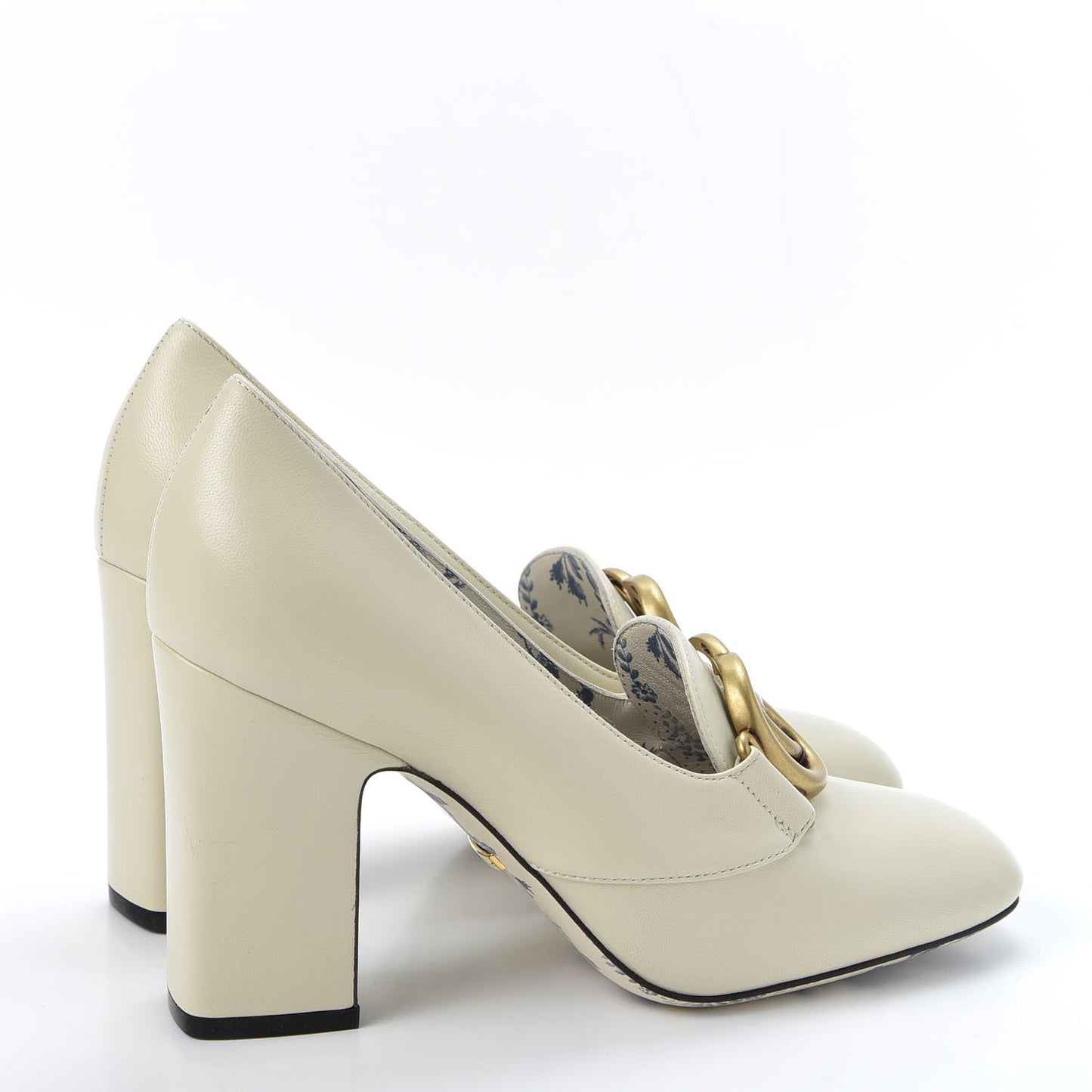 Malaga Kid GG Victoire 95mm Loafer Pumps 37 Vintage White