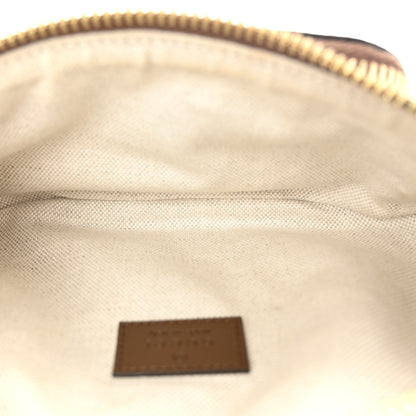 Gucci GG Supreme Monogram Textured Calfskin Retro Interlocking G Belt Bag Beige Ebony Brown Sugar 5 of 11