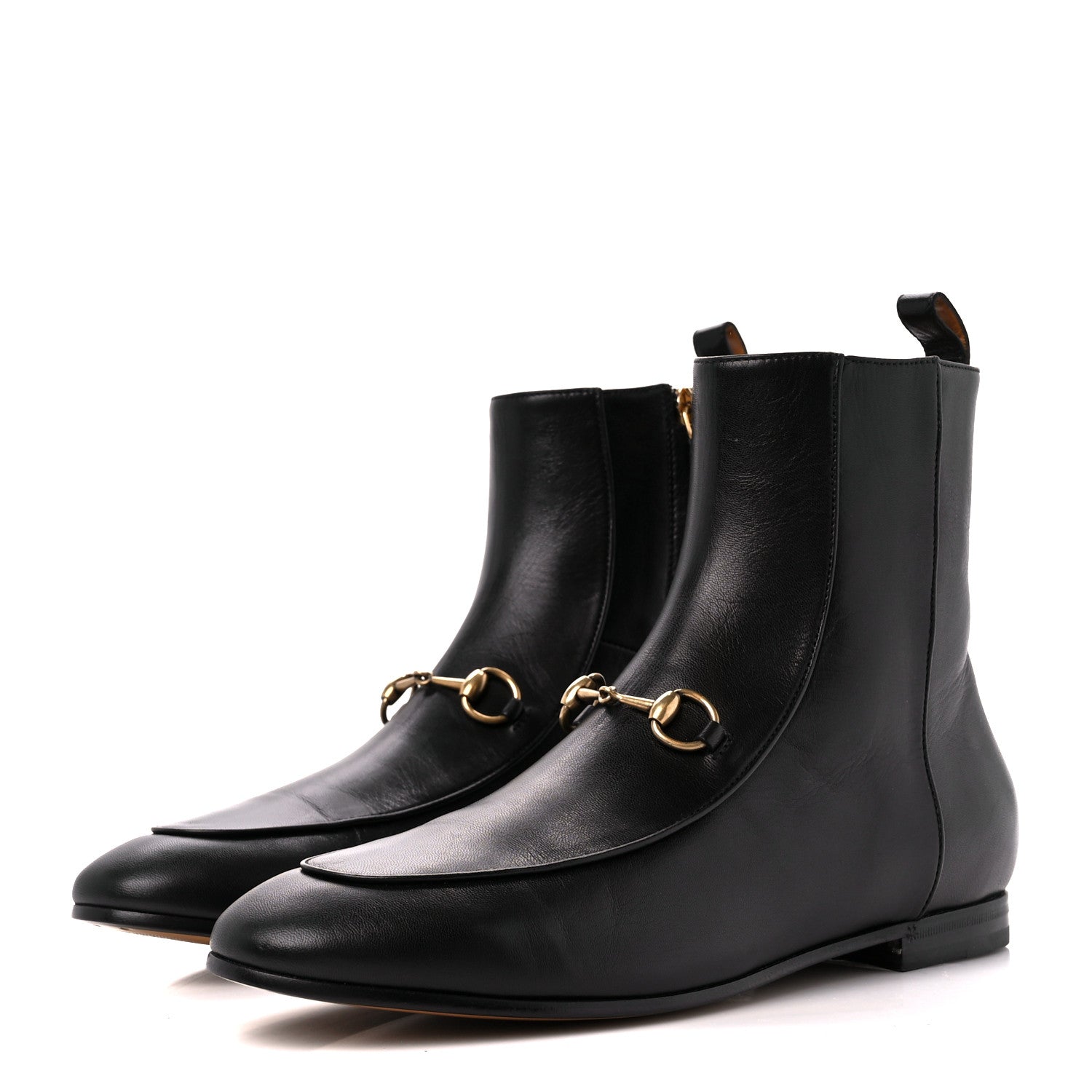 Gucci Malaga Kid Womens Jordaan Ankle Boots 39 Black 3 of 9