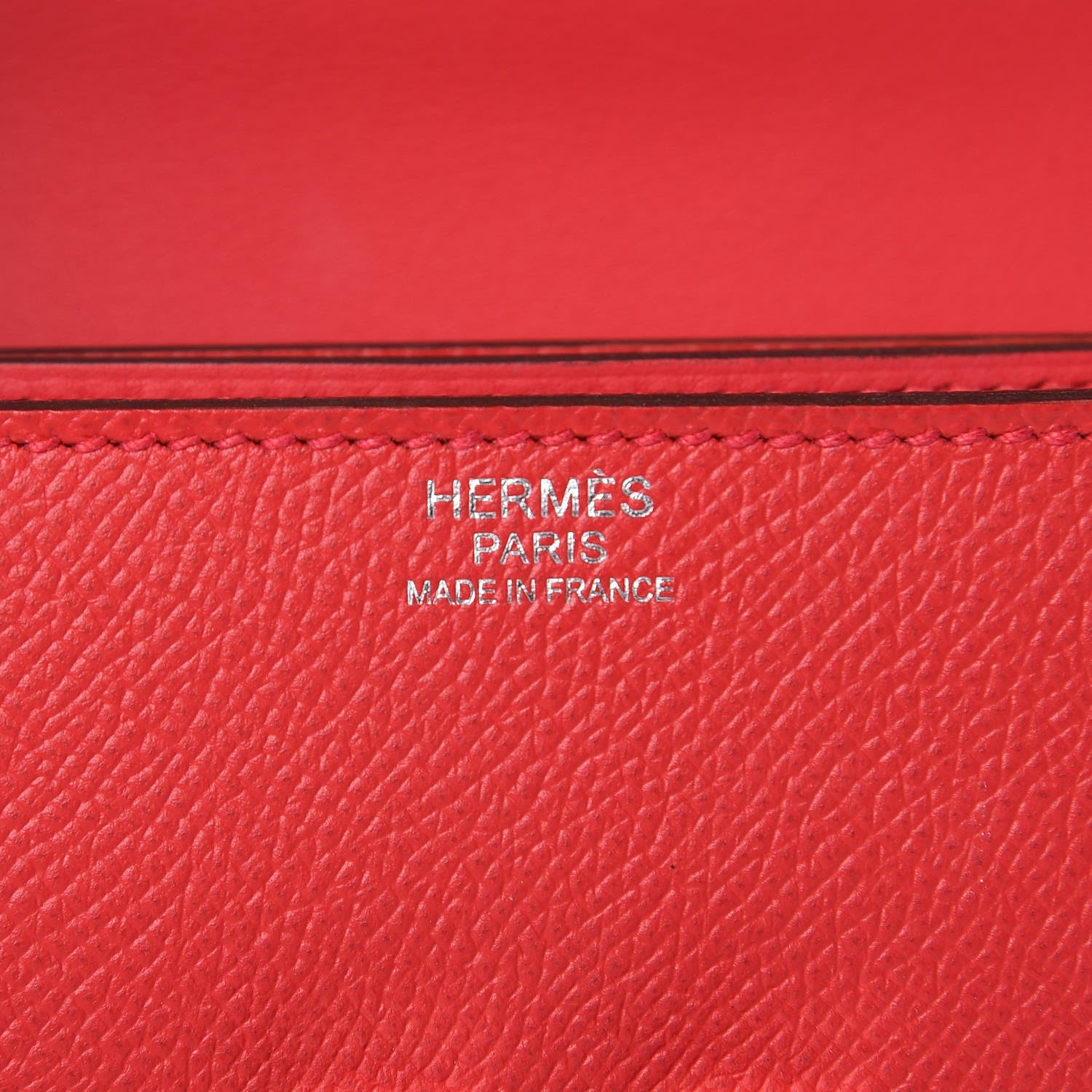 Hermes Epsom Mosaique Au 24-17 Rouge De Coeur 6 of 12