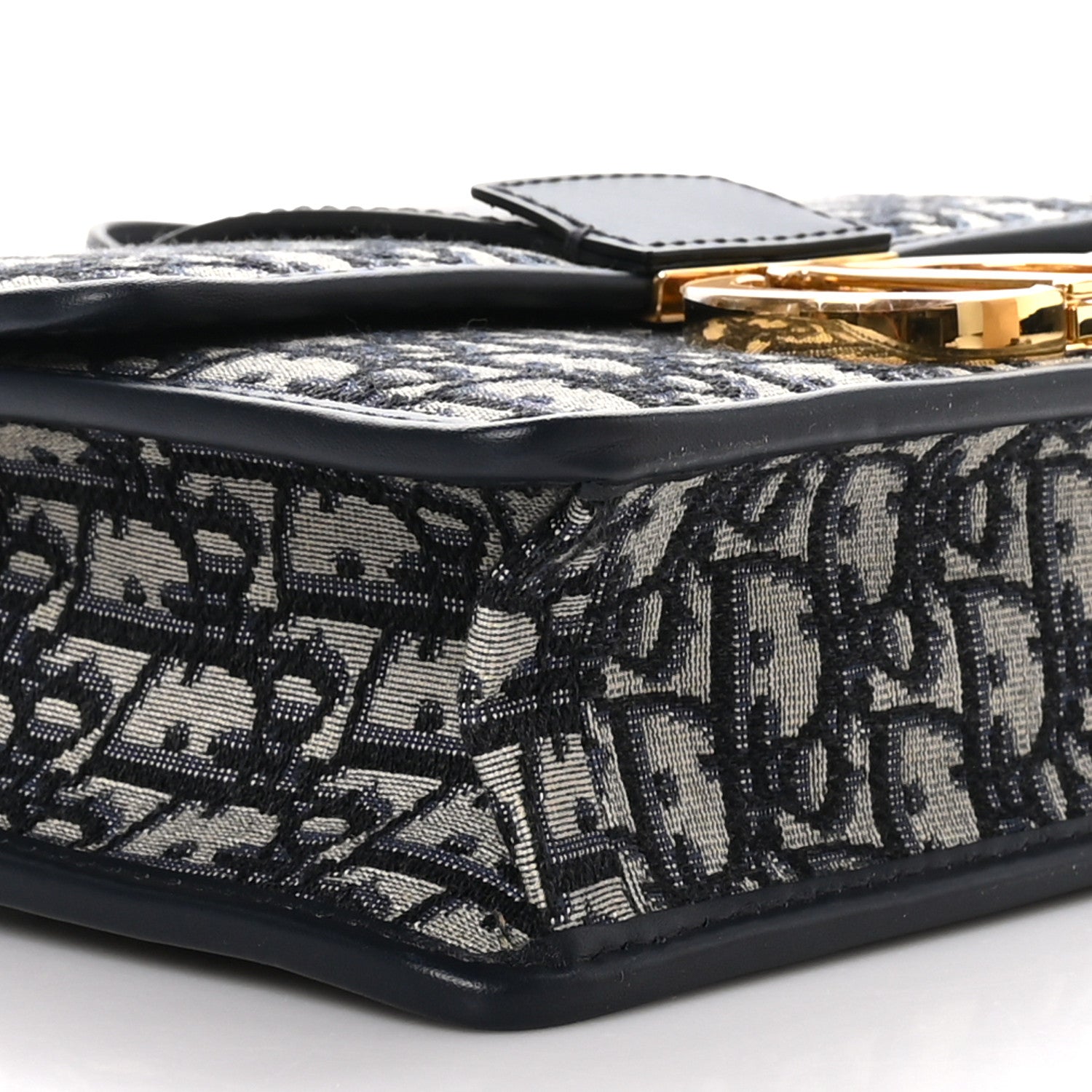Christian Dior Oblique 30 Montaigne Flap Bag Blue 7 of 8