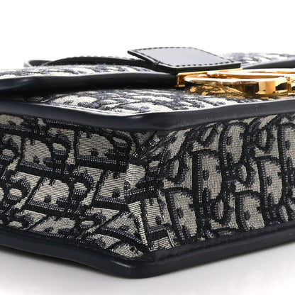Christian Dior Oblique 30 Montaigne Flap Bag Blue 7 of 8