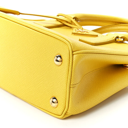 Prada Saffiano Lux Mini Galleria Double Zip Tote Sole 9 of 11