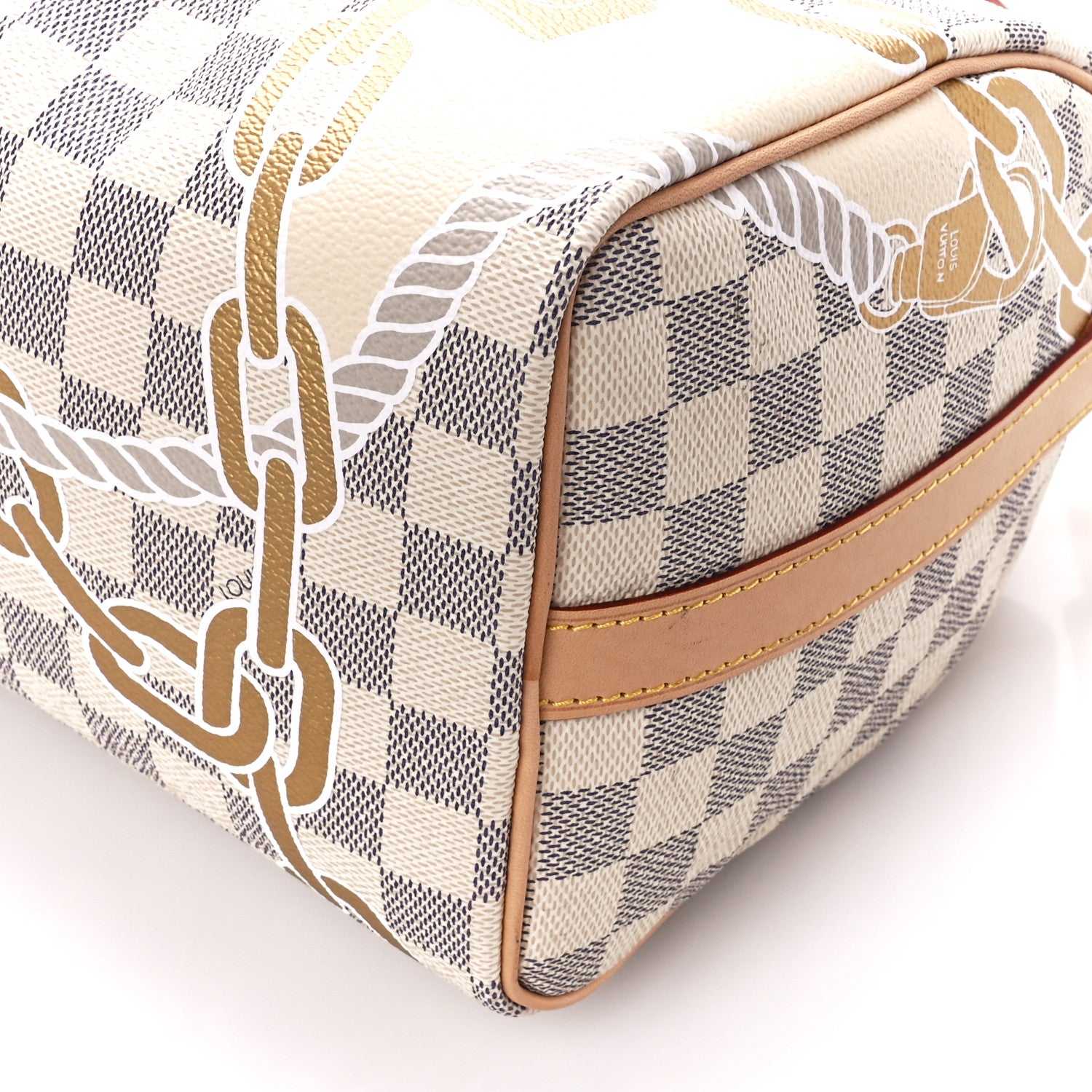 Louis Vuitton Damier Azur Nautical Speedy Bandouliere 25 10 of 10