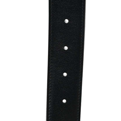 Hermes Box Togo 32mm Belt Strap 85 34 Black Etain 4 of 5