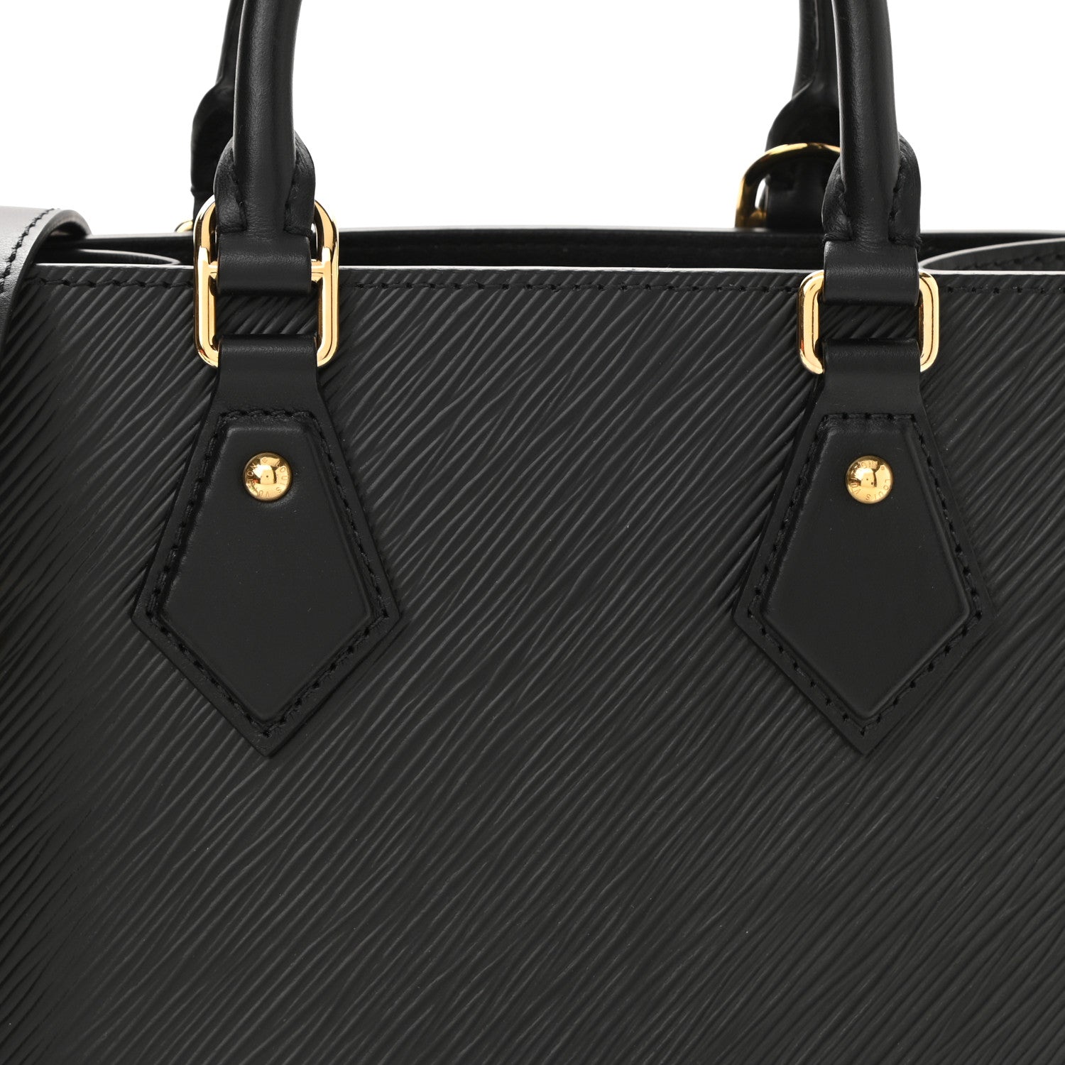 Louis Vuitton Epi Sac Plat BB Black 7 of 9