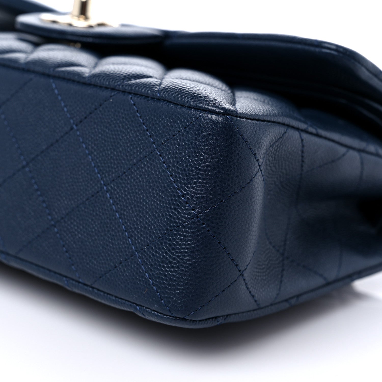 Chanel Caviar Quilted Small Double Flap Navy 8 of 8