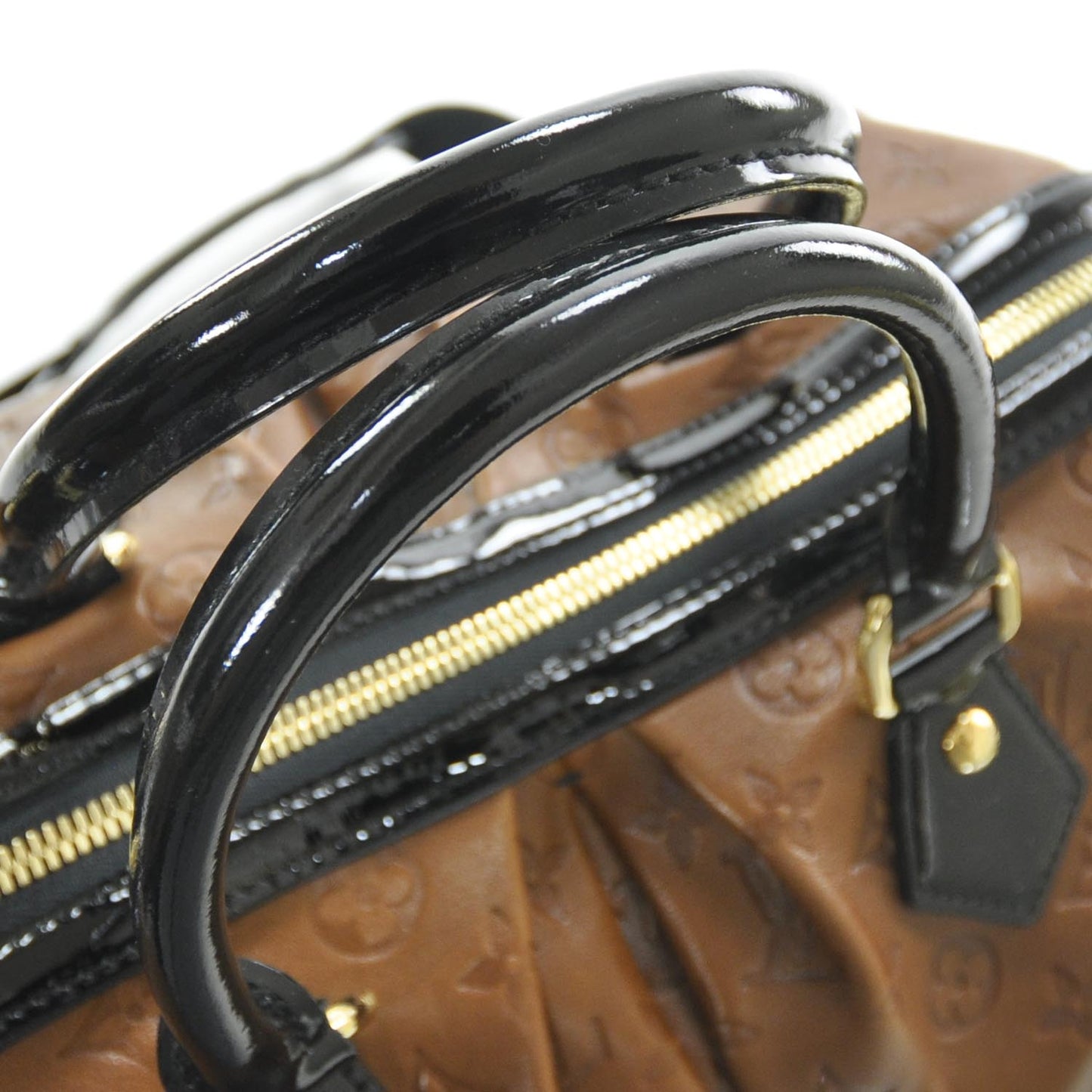 Cuir Embossed Monogram Stephen Bag Fauve