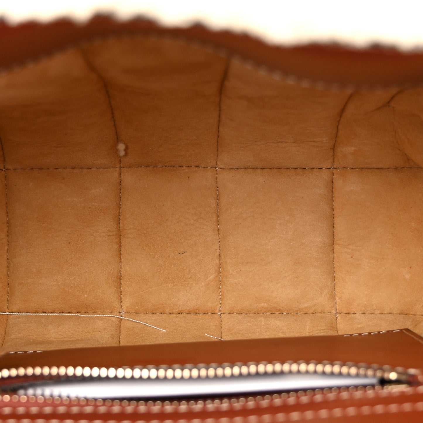 Shearling Calfskin Small Woody Ribbon Tote With Strap Mild Beige