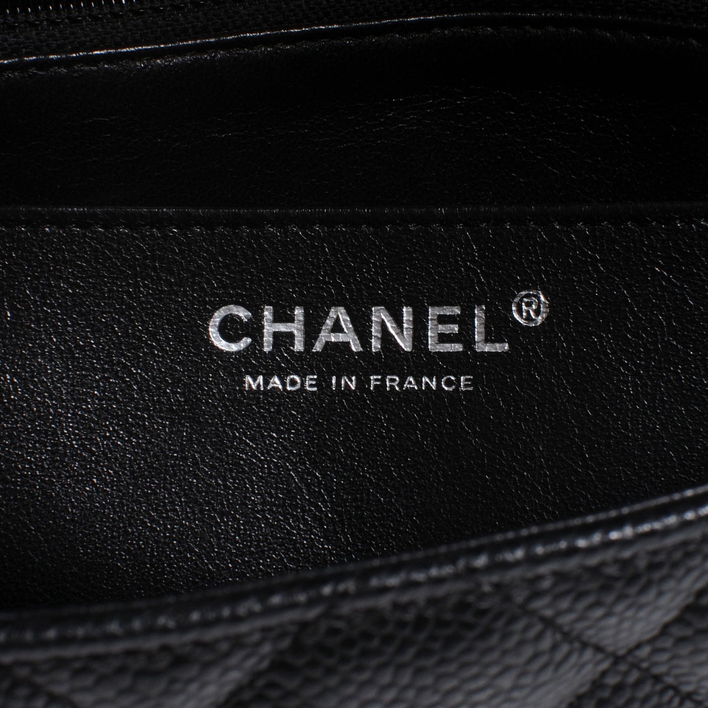 Caviar Jumbo Single Flap Black