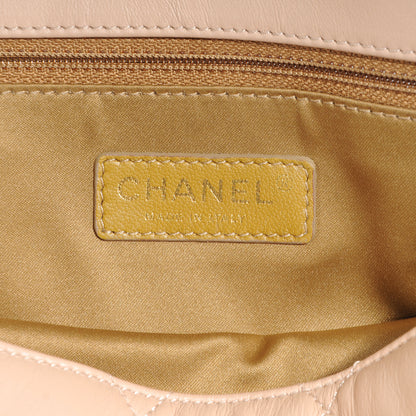 Chanel Lambskin Quilted East West Accordion Flap Beige 6 of 7