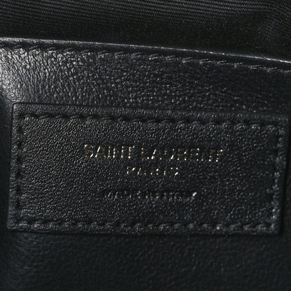 Saint Laurent Crinkled Lambskin Matelasse Monogram Baby Niki Chain Satchel Black 6 of 9